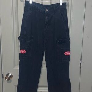 SHEIN Black Cargo Jeans